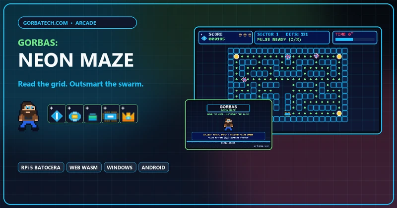 Στιγμιότυπο από το GORBAS: NEON MAZE